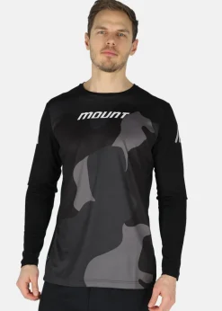 Outlet Mount MTB Bike Tee Long Sleeve Black Camo