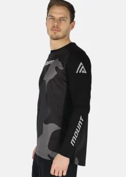 Outlet Mount MTB Bike Tee Long Sleeve Black Camo