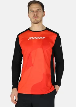 Mount MTB Bike Tee Long Sleeve Orange Camo
