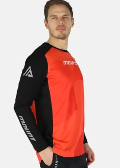 Mount MTB Bike Tee Long Sleeve Orange Camo