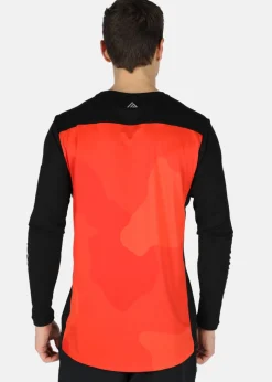 Mount MTB Bike Tee Long Sleeve Orange Camo
