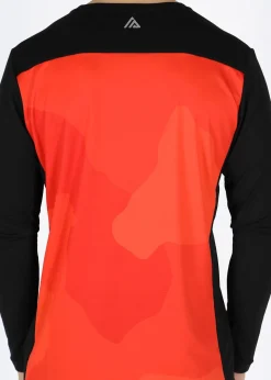 Mount MTB Bike Tee Long Sleeve Orange Camo