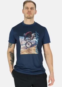 Hot Mount MTB Logo Tee Blue