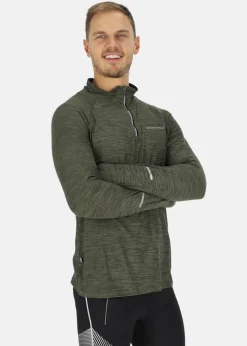 Hot Swedemount Multi Halfzip Olive Melange/Black