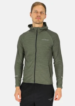 Sale Swedemount Multi Hood Fullzip Olive Melange/Black