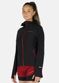 Clearance Swedemount Multi Hood Fullzip W Charcoal Melange/Burgundy