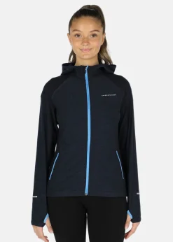 New Swedemount Multi Hood Fullzip W Dk. Navy Melange/Lt. Blue