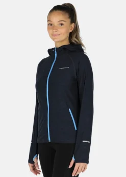 New Swedemount Multi Hood Fullzip W Dk. Navy Melange/Lt. Blue