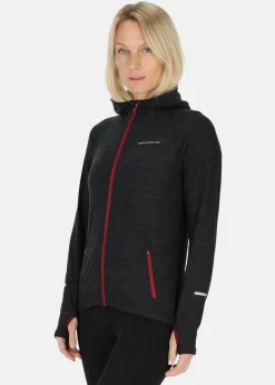 Discount Swedemount Multi Hood Fullzip W Black melange/Burgundy