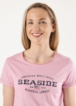 Seaside Nautical Tee W Pink