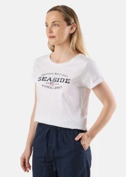 Best Seaside Nautical Tee W White