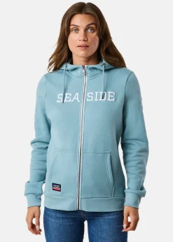 Discount Seaside Nautical Zip Hood W II Sage Green