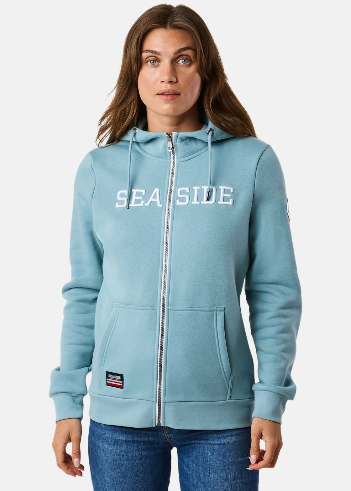 Discount Seaside Nautical Zip Hood W II Sage Green