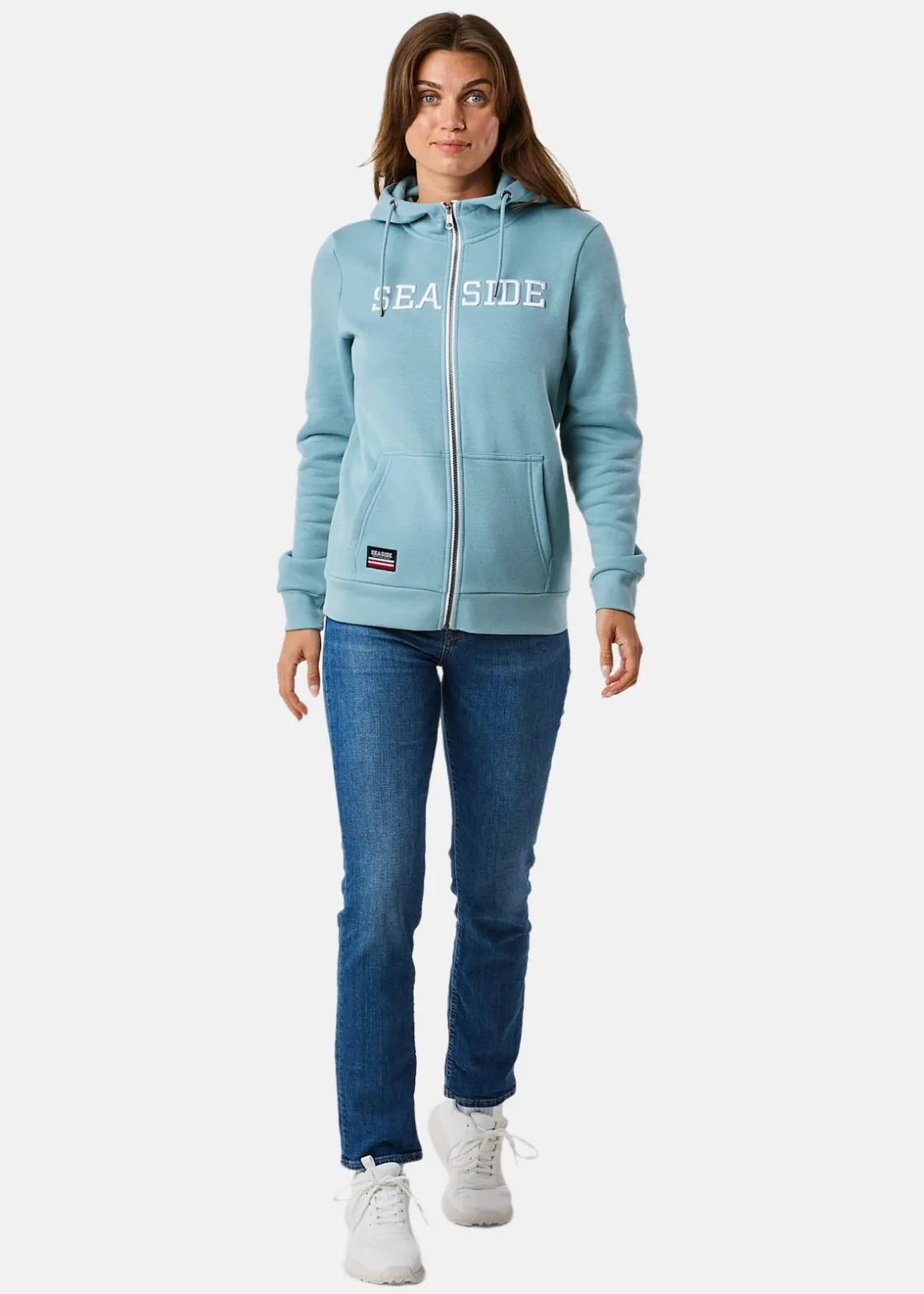 Discount Seaside Nautical Zip Hood W II Sage Green