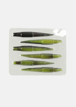 Hot Westin Ned Worm Black/Chartreuse