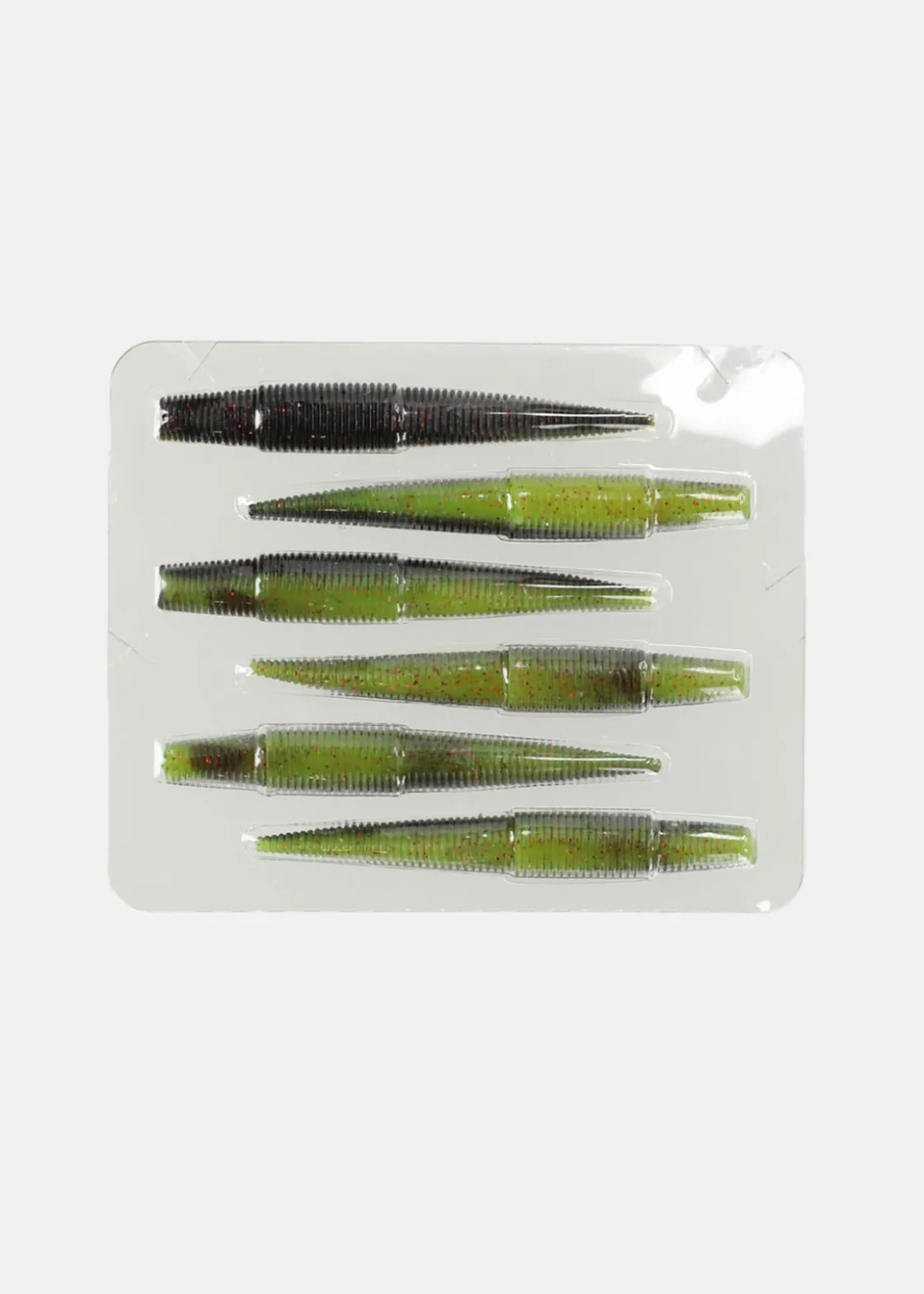 Hot Westin Ned Worm Black/Chartreuse