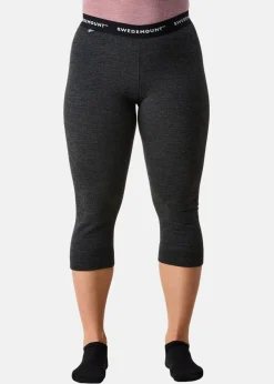 Best Swedemount Nepal Wool Terry Merino 3/4 Pants W Charcoal Melange