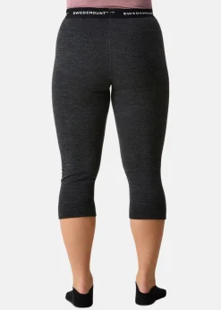 Best Swedemount Nepal Wool Terry Merino 3/4 Pants W Charcoal Melange