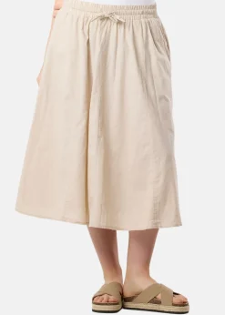 New Seaside New Hampshire Linen Long Skirt W Beige