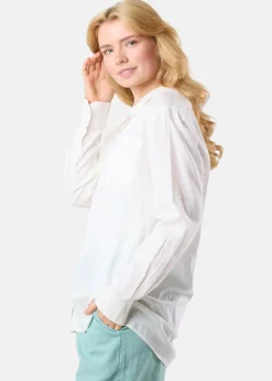 Seaside New Hampshire Linen LS Shirt W White