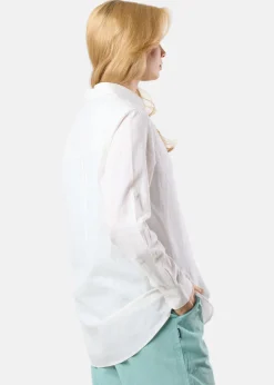 Seaside New Hampshire Linen LS Shirt W White