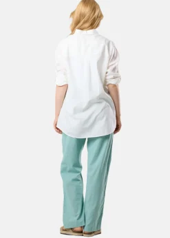 Seaside New Hampshire Linen LS Shirt W White