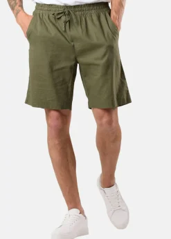 Clearance Seaside New Hampshire Linen Shorts Lt. Olive