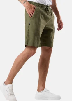 Clearance Seaside New Hampshire Linen Shorts Lt. Olive