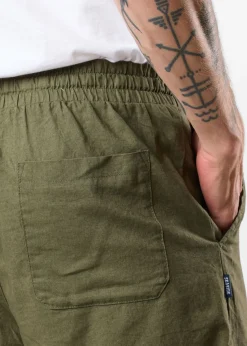 Clearance Seaside New Hampshire Linen Shorts Lt. Olive