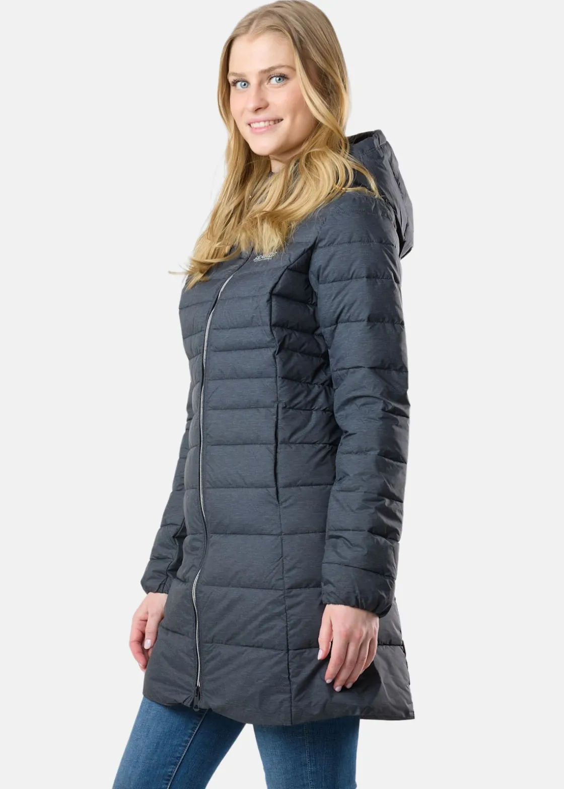 Hot Seaside New Haven Coat W Charcoal Melange