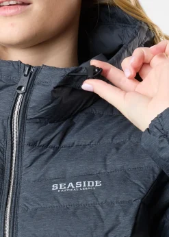 Hot Seaside New Haven Coat W Charcoal Melange