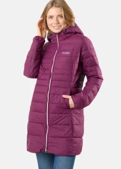 Hot Seaside New Haven Coat W Burgundy Melange