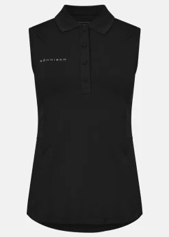 Röhnisch Nicky Sleeveless Poloshirt Black