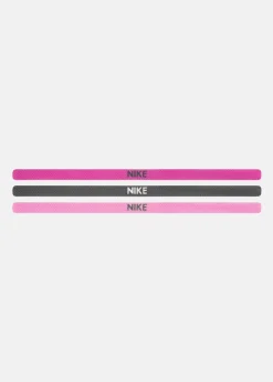 Clearance Nike ELASTIC HAIRBANDS 3 PK SPARK PINK/GRIDIRON/PRISM PINK