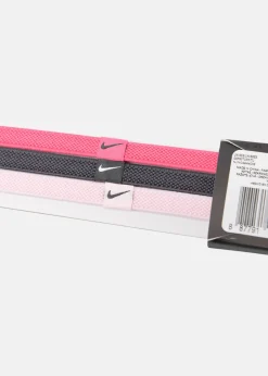 Clearance Nike ELASTIC HAIRBANDS 3 PK SPARK PINK/GRIDIRON/PRISM PINK