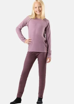 Swedemount Nordic Active Base Layer Set JR II Dk. Mauve/Pale Mauve