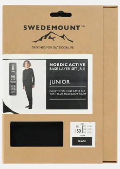 Best Swedemount Nordic Active Base Layer Set JR II Black