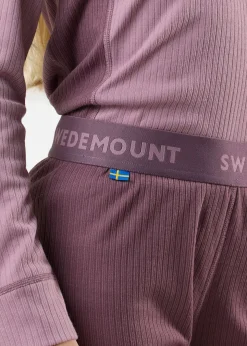 Sale Swedemount Nordic Active Baselayer Set JR Dk. Mauve/Pale Mauve