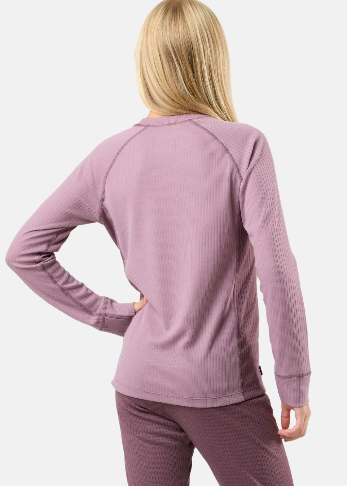 Sale Swedemount Nordic Active Baselayer Set JR Dk. Mauve/Pale Mauve