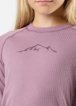 Sale Swedemount Nordic Active Baselayer Set JR Dk. Mauve/Pale Mauve