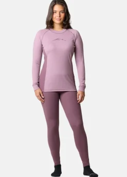 Best Swedemount Nordic Active Baselayer Set W Dk. Mauve/Pale Mauve