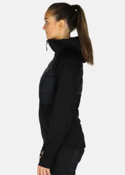 Hot Swedemount Nordic Hybrid Hooded Jacket W Black/Charcoal