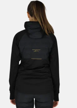 Hot Swedemount Nordic Hybrid Hooded Jacket W Black/Charcoal