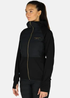 Hot Swedemount Nordic Hybrid Hooded Jacket W Black/Charcoal