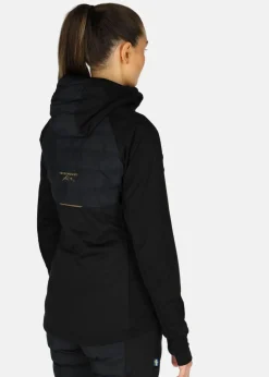 Hot Swedemount Nordic Hybrid Hooded Jacket W Black/Charcoal