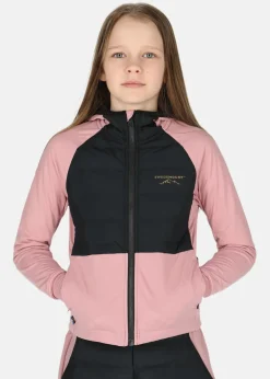 New Swedemount Nordic Hybrid Hooded Jacket G JR Dusty Rose/Charcoal
