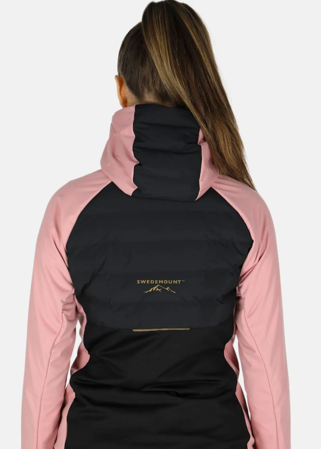Online Swedemount Nordic Hybrid Hooded Jacket W Dusty Rose/Charcoal