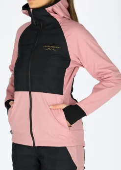 Online Swedemount Nordic Hybrid Hooded Jacket W Dusty Rose/Charcoal