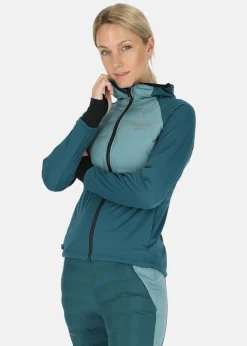 Outlet Swedemount Nordic Hybrid Hooded Jacket W Seaweed Green/Emerald Green