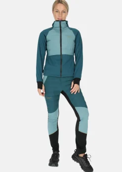 Outlet Swedemount Nordic Hybrid Hooded Jacket W Seaweed Green/Emerald Green